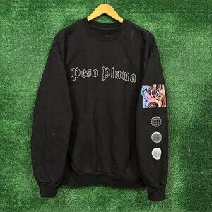 Peso Pluma Exodo Oversized Crewneck Sweater Size Medium